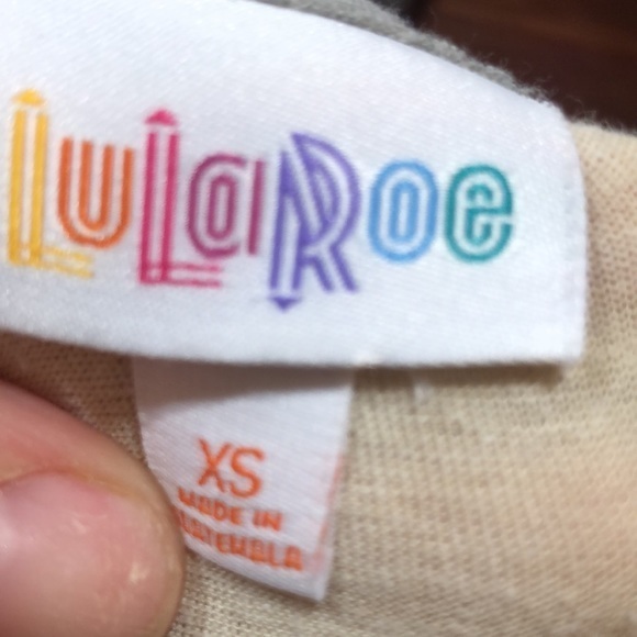 Lularoe beige and gray Irma tunic - Picture 5 of 5